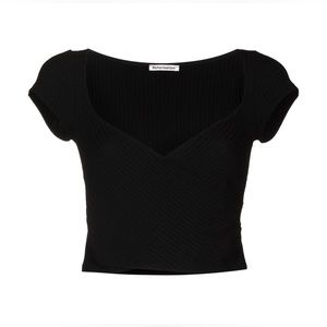 Reformation wraparound cropped top